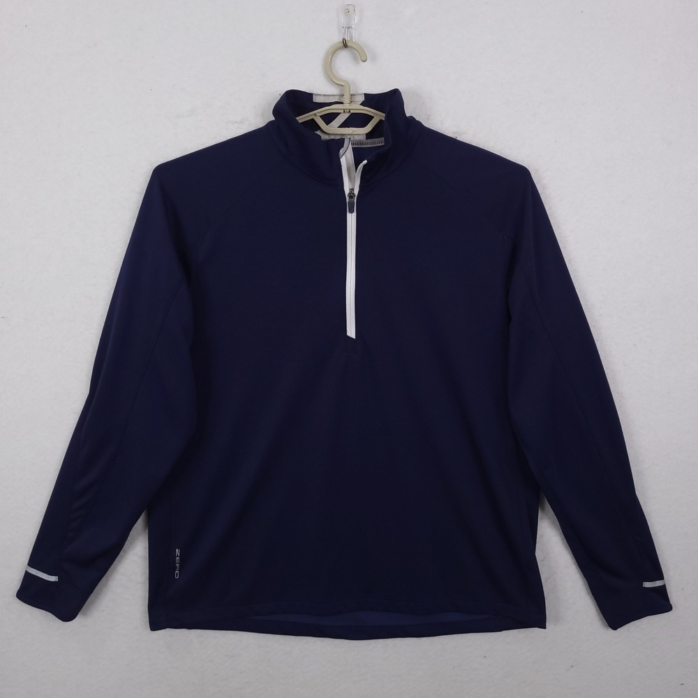 Zero Restriction Quarter Zip Pullover Mens XL Navy Blue  Golf Athletic